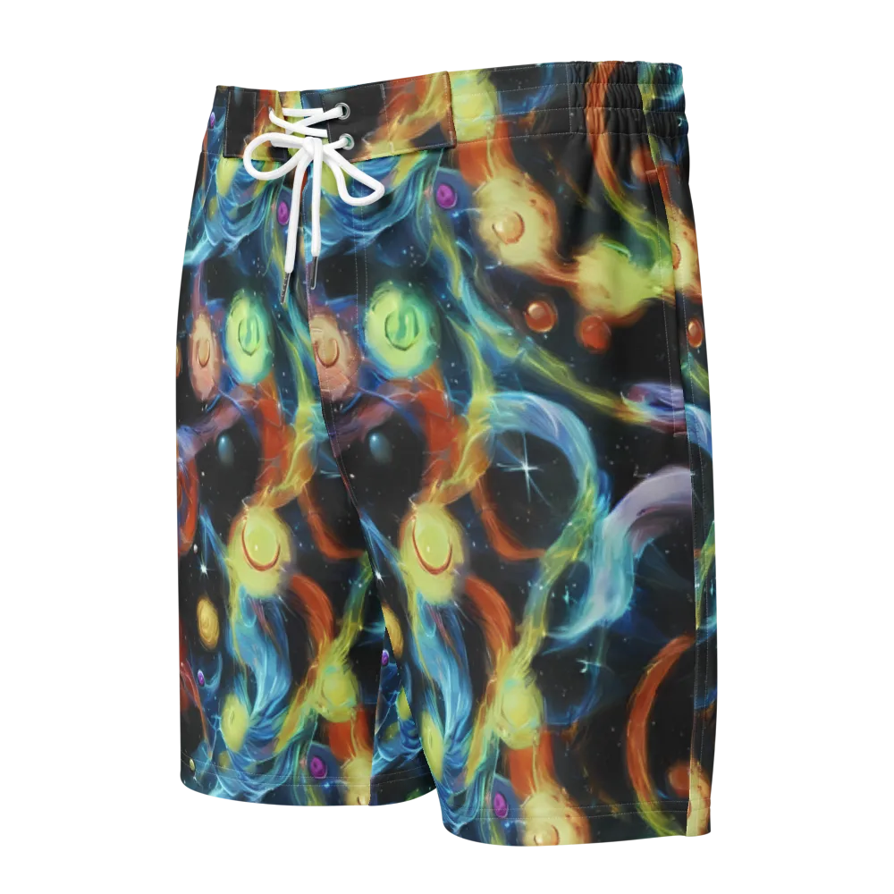 Stellar Tides on Men's Board Shorts — Front