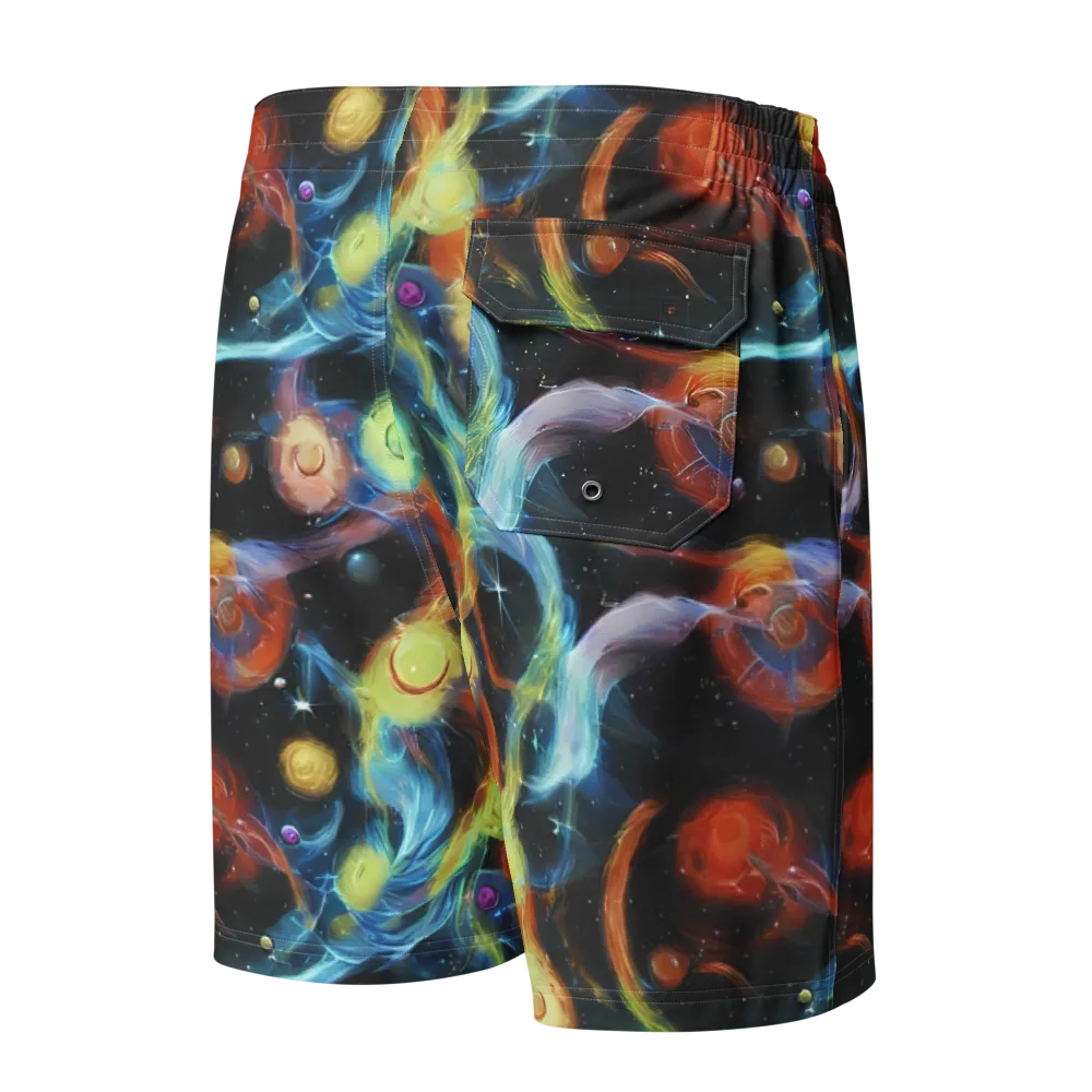 Stellar Tides on Men's Board Shorts — Back