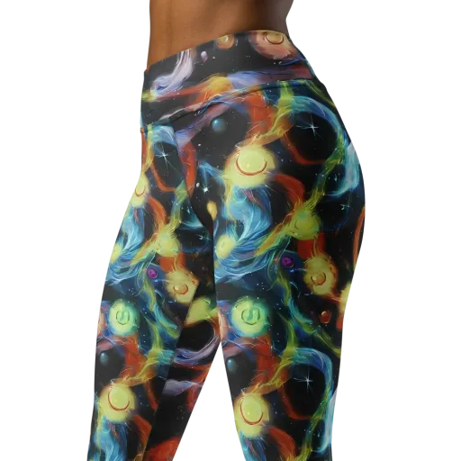 Stellar Tides on a Yoga Leggings