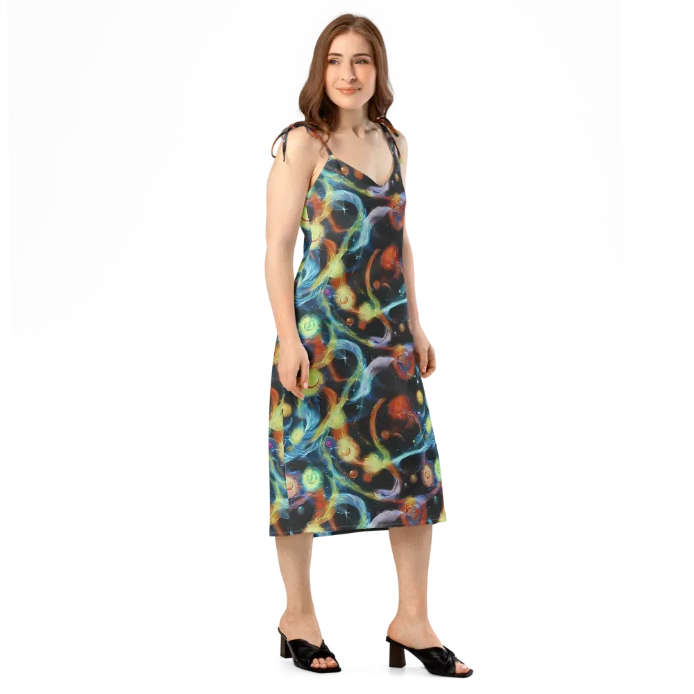 Stellar Tides on Slip Dress — Right Front