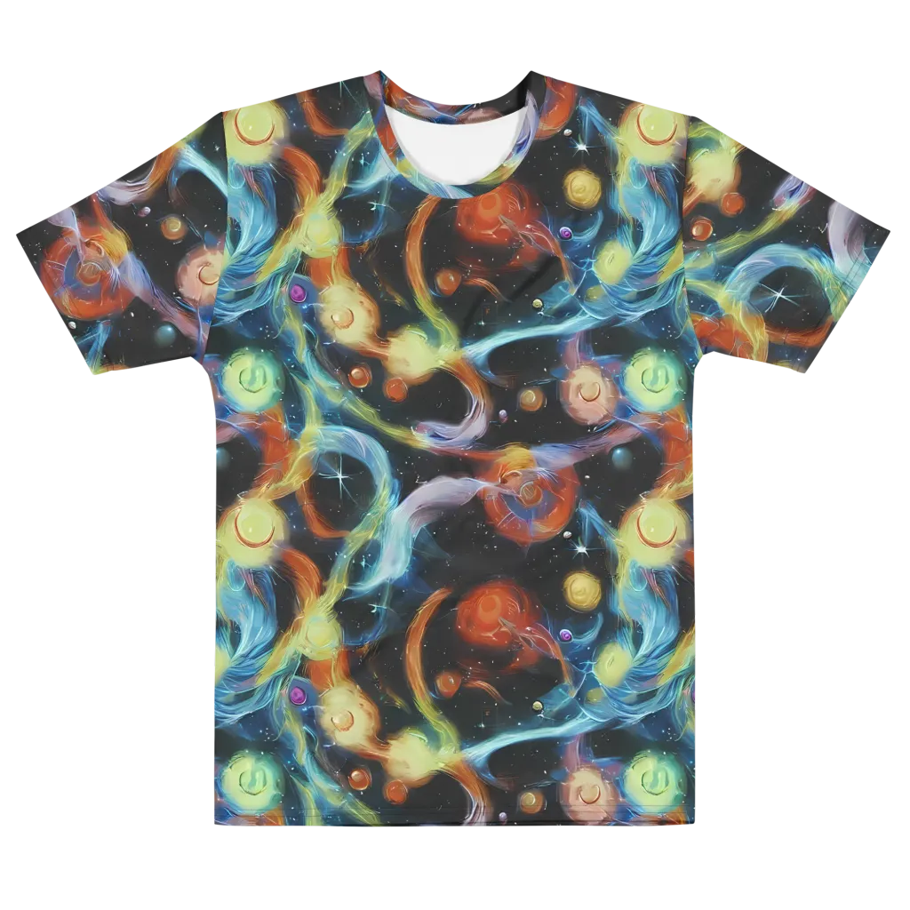 Stellar Tides on Men's Cotton Crew Neck T-Shirt — Front