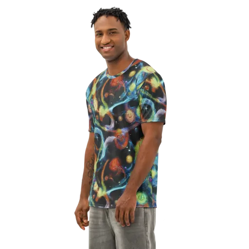 Stellar Tides on a Men's Cotton Crew Neck T-Shirt