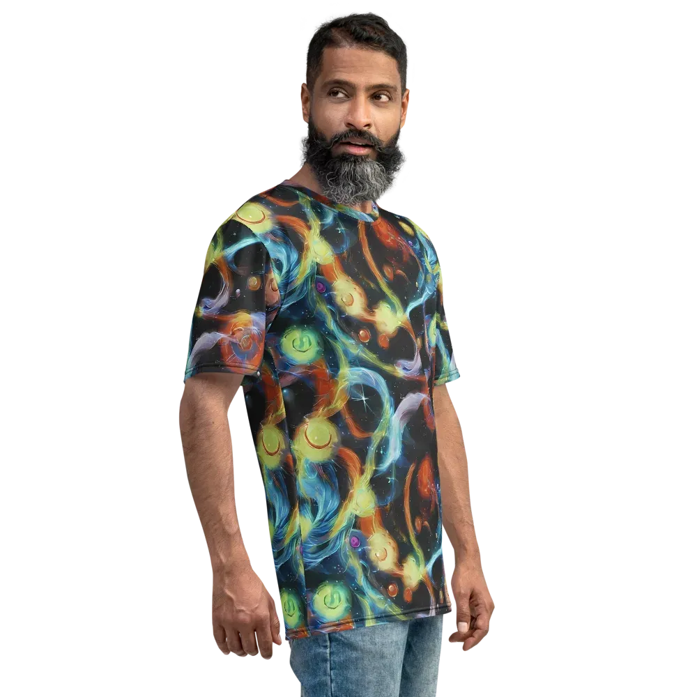 Stellar Tides on Men's Crew Neck T-Shirt — Right