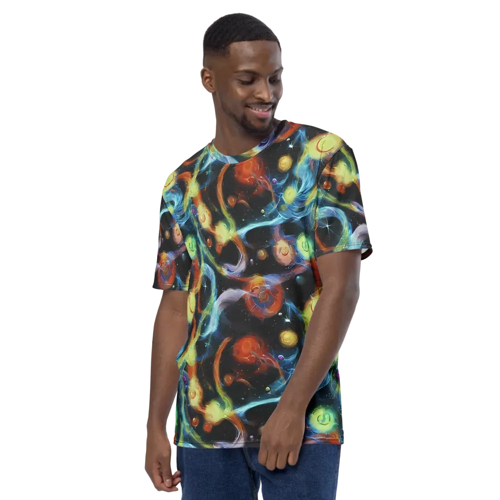 Stellar Tides on Men's Crew Neck T-Shirt — Left