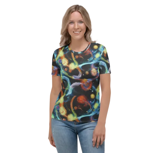 Stellar Tides on a Women's Crew Neck T-Shirt