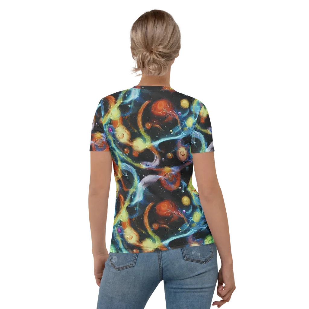 Stellar Tides on Women's Crew Neck T-Shirt — Back