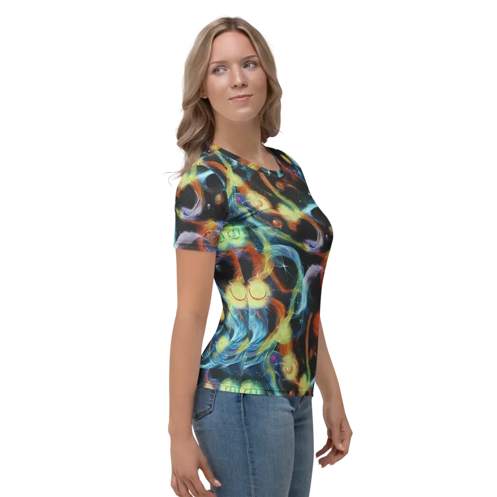Stellar Tides on Women's Crew Neck T-Shirt — Right