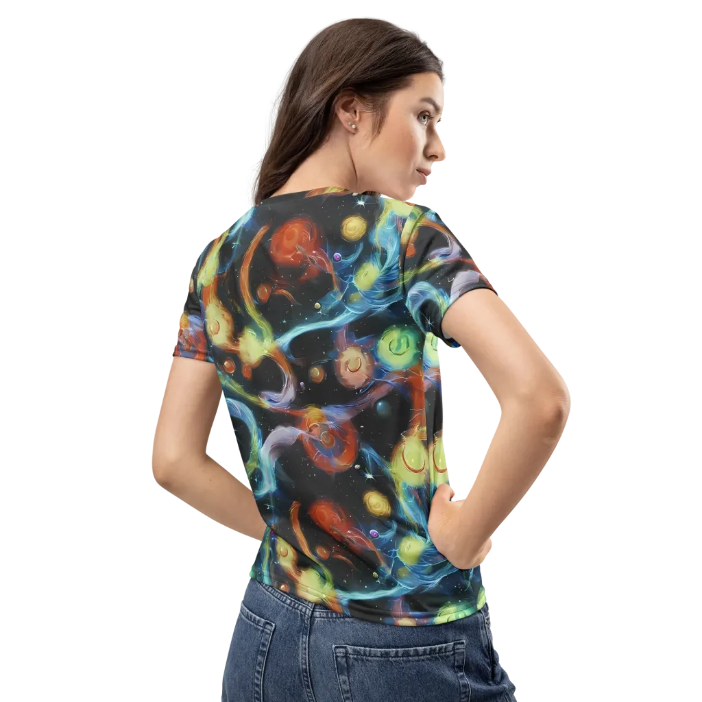 Stellar Tides on Women's Crew Neck T-Shirt — Back