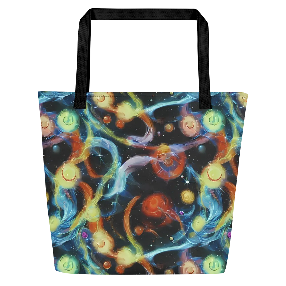 Stellar Tides on Large Tote Bag W/ Pocket — Front