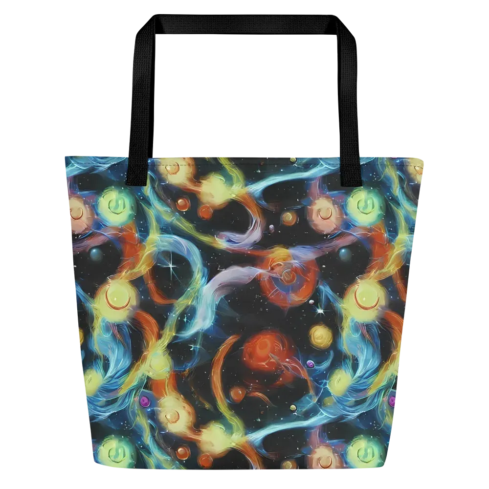Stellar Tides on Large Tote Bag W/ Pocket — Front