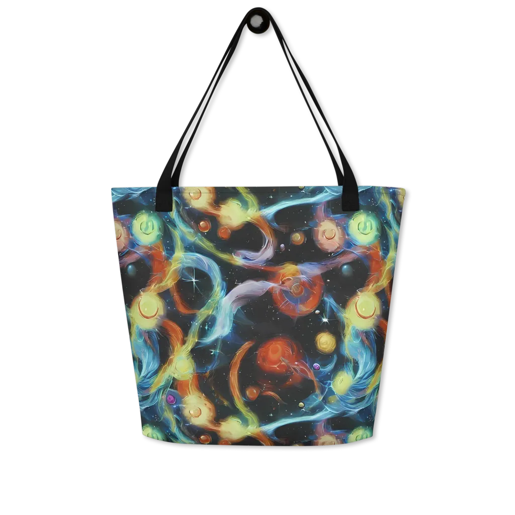 Stellar Tides on Large Tote Bag W/ Pocket — Front