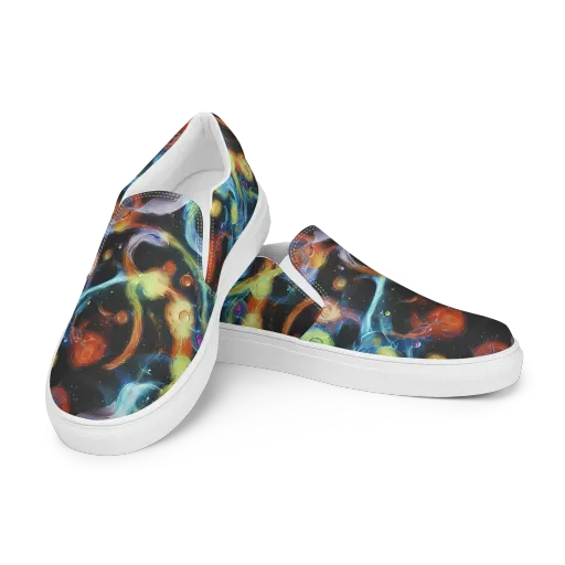 Stellar Tides on a Women's Slip-On Canvas Shoes
