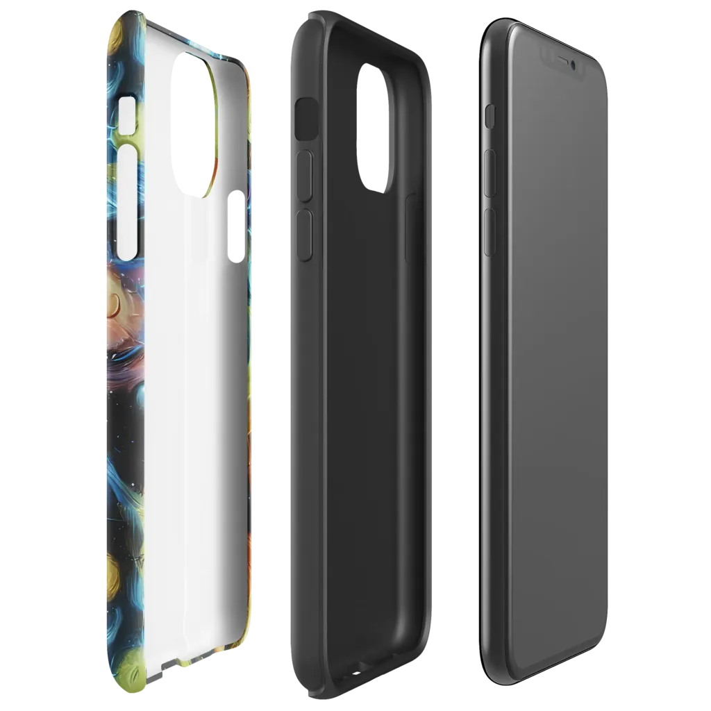 Stellar Tides on Tough Case for iPhone® — Right