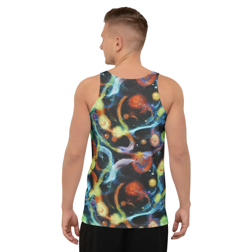 Stellar Tides on Men's Tank Top — Back