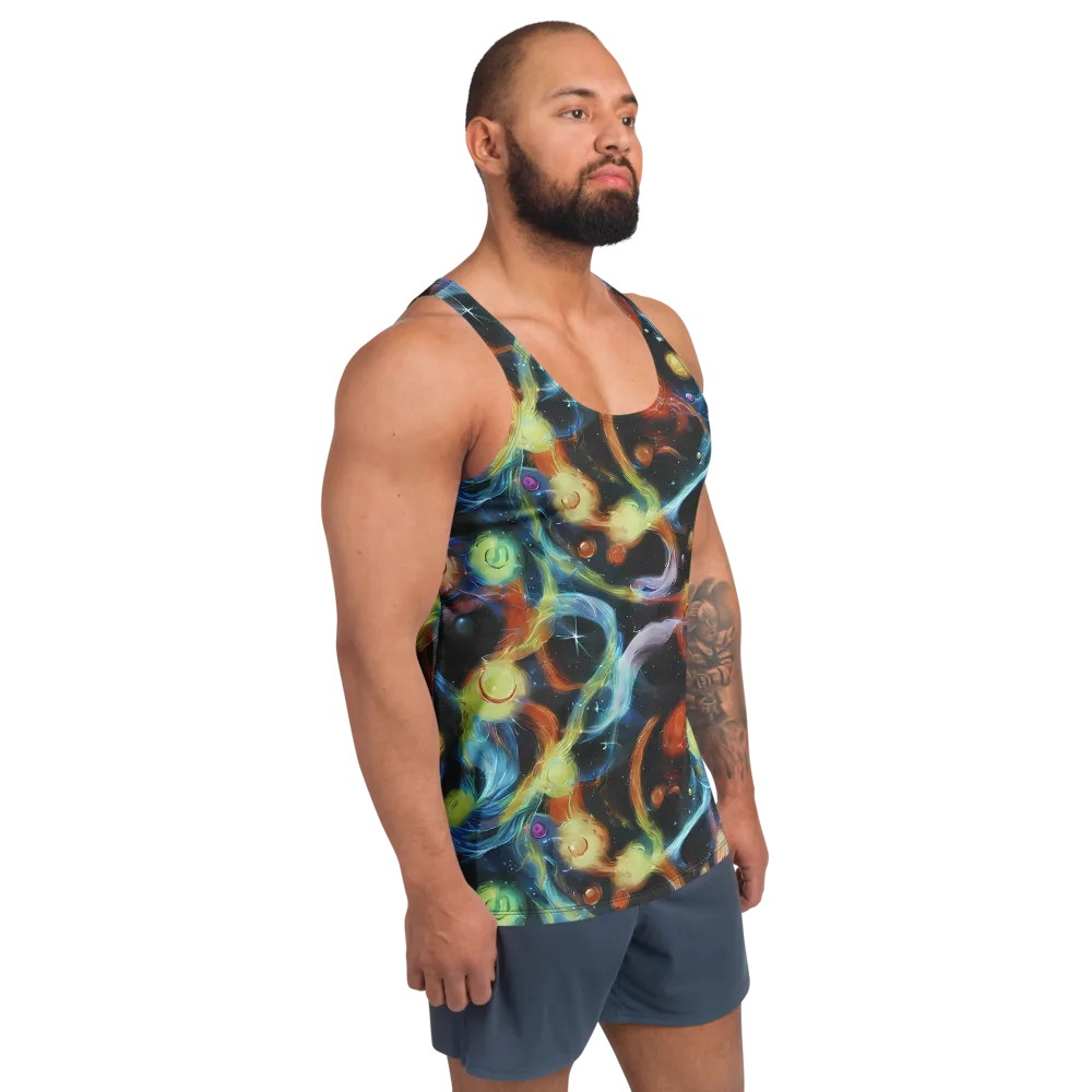 Stellar Tides on Men's Tank Top — Right Front