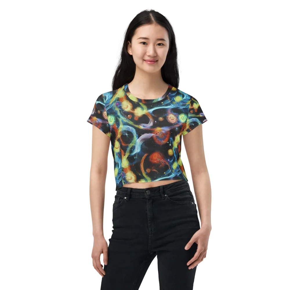 Stellar Tides on Crop Tee — Front