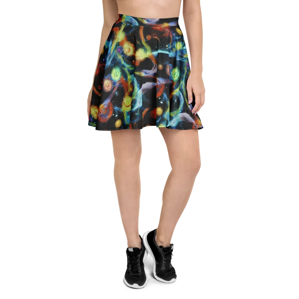 Stellar Tides on Skater Skirt — Front