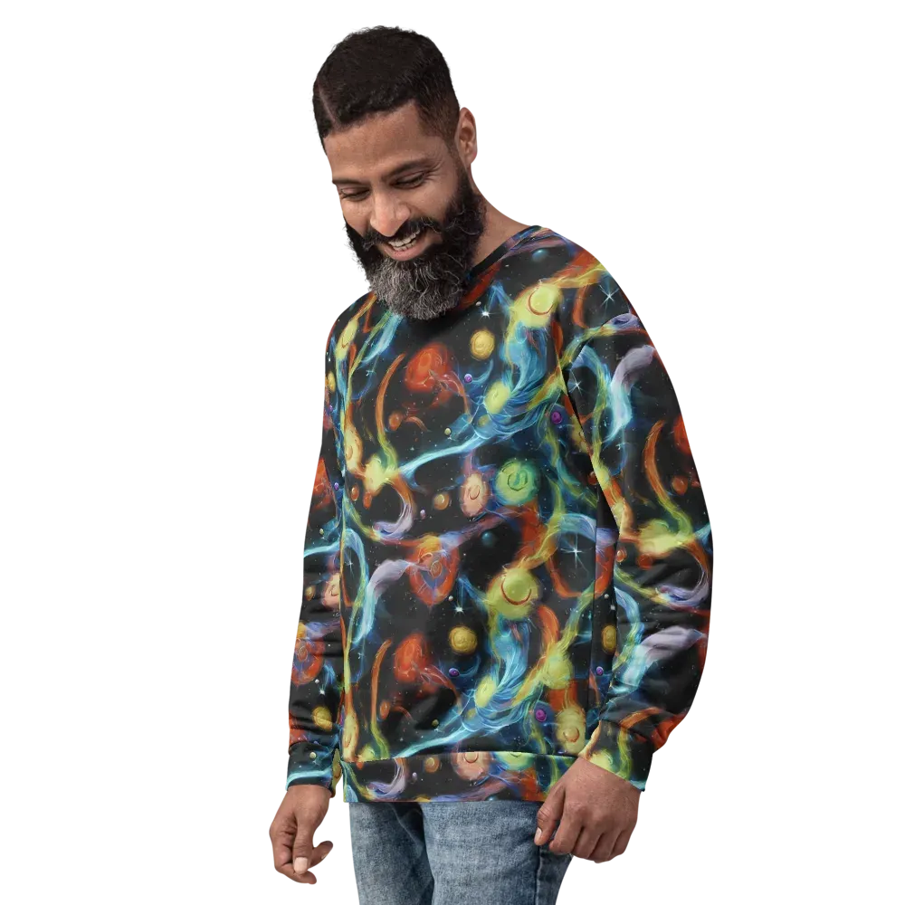 Stellar Tides on Sweatshirt — Left Front