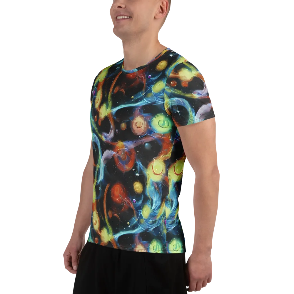 Stellar Tides on Men's Athletic T-Shirt — Left