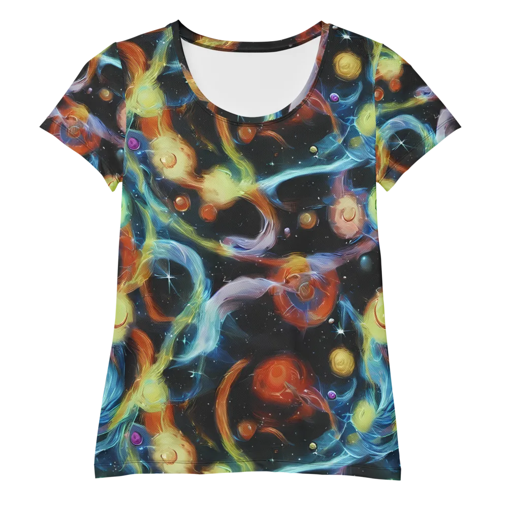 Stellar Tides on Women's Athletic T-Shirt — Front