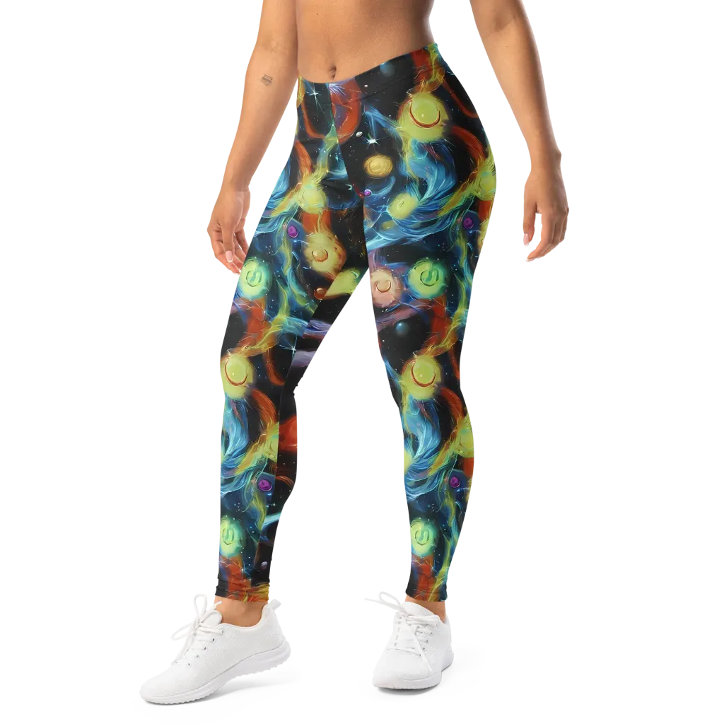 Stellar Tides on Leggings — Left Front