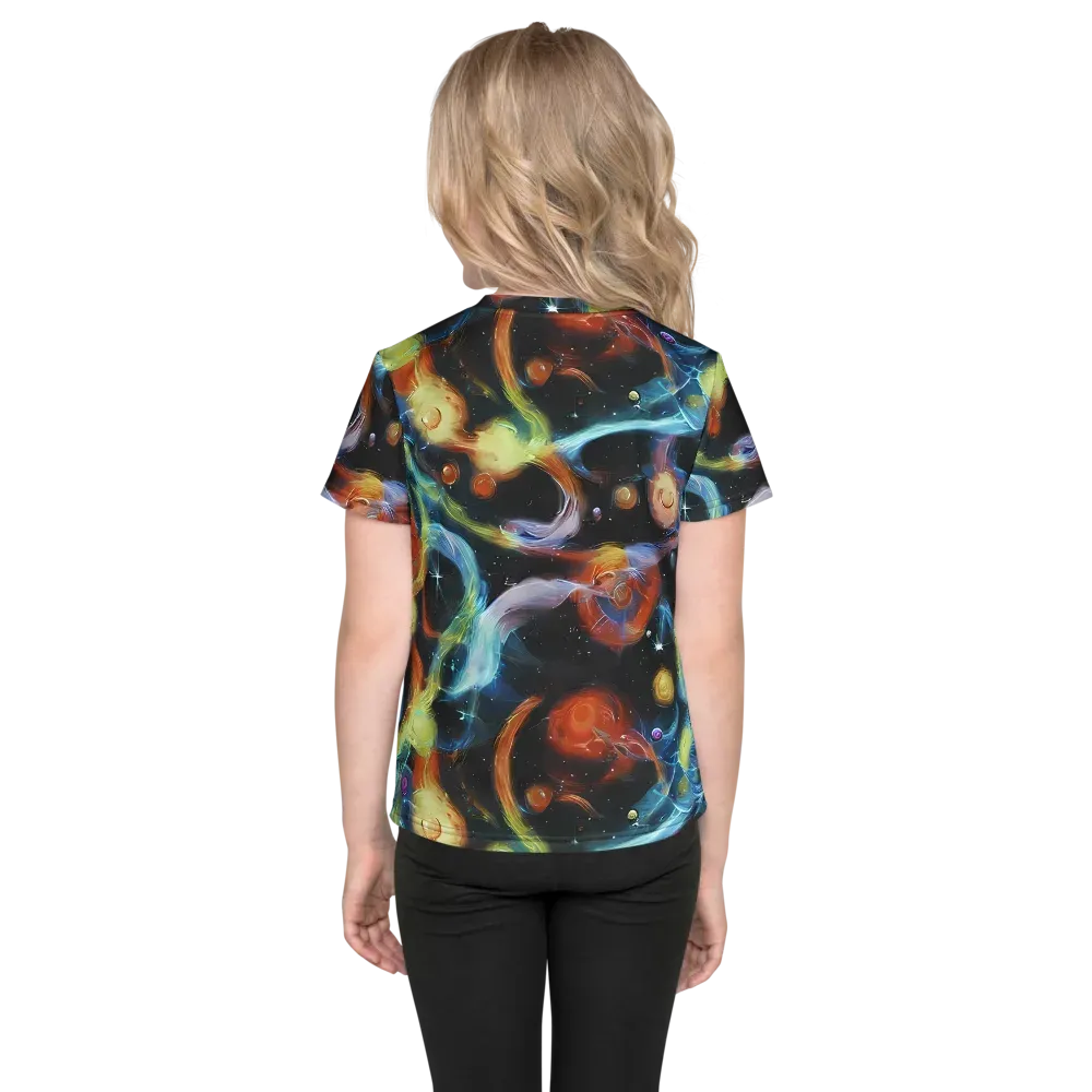 Stellar Tides on Kids Crew Neck T-Shirt — Back