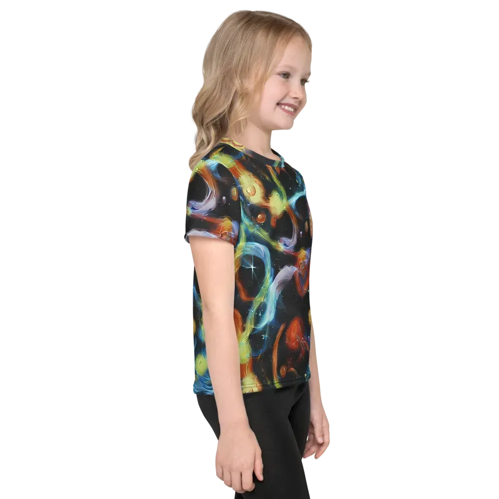 Stellar Tides on Kids Crew Neck T-Shirt — Right