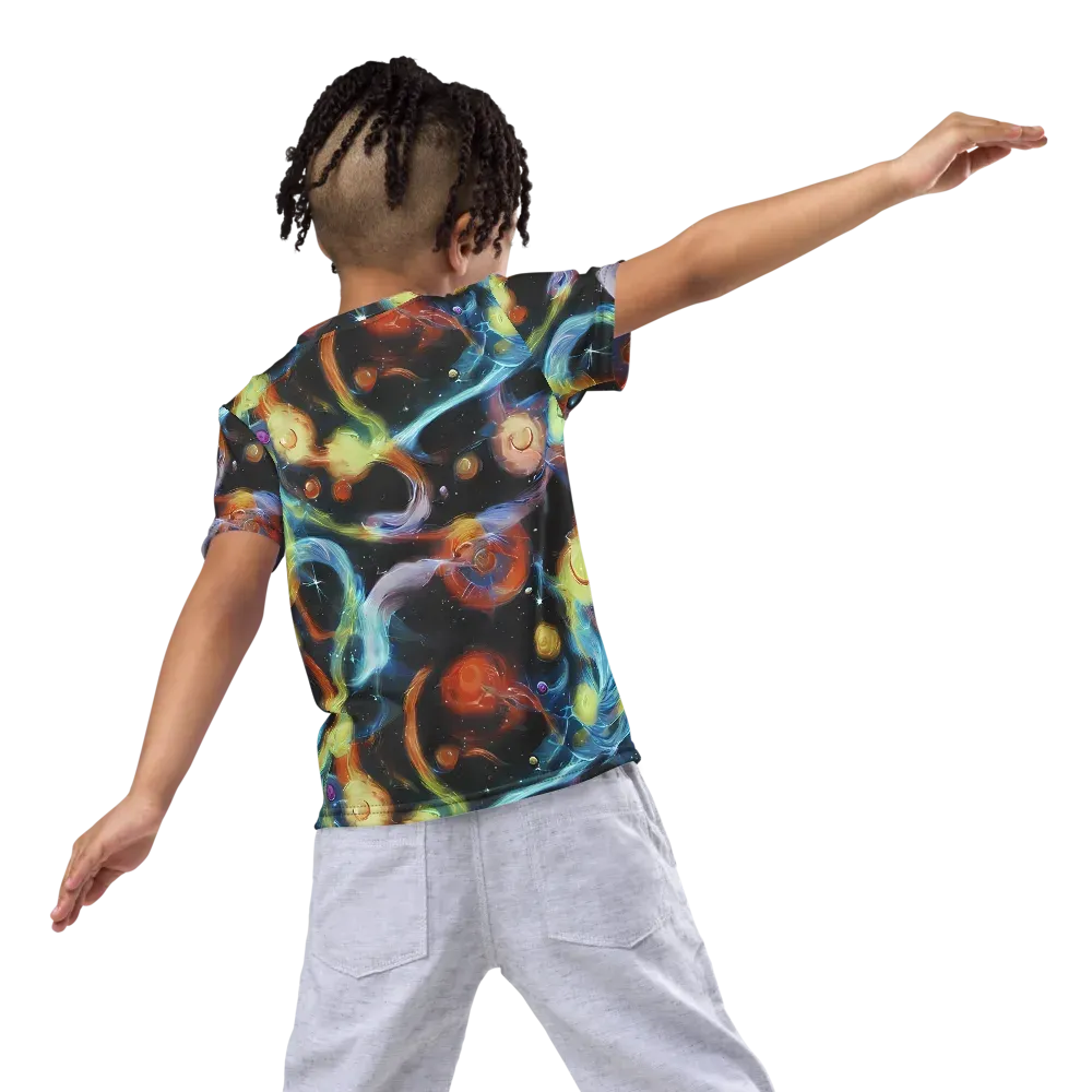 Stellar Tides on Kids Crew Neck T-Shirt — Back