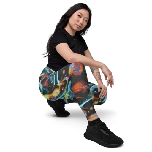 Stellar Tides on a Leggings with Pockets