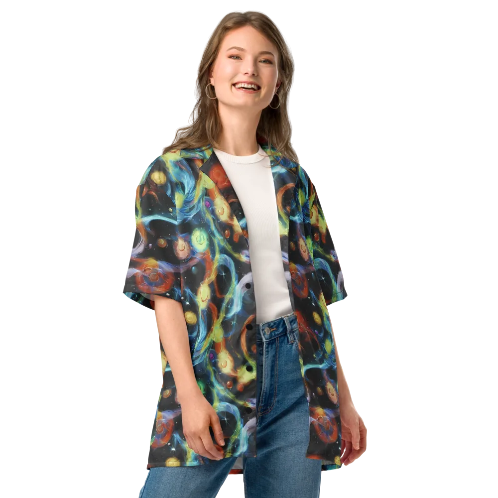 Stellar Tides on Button Shirt — Front
