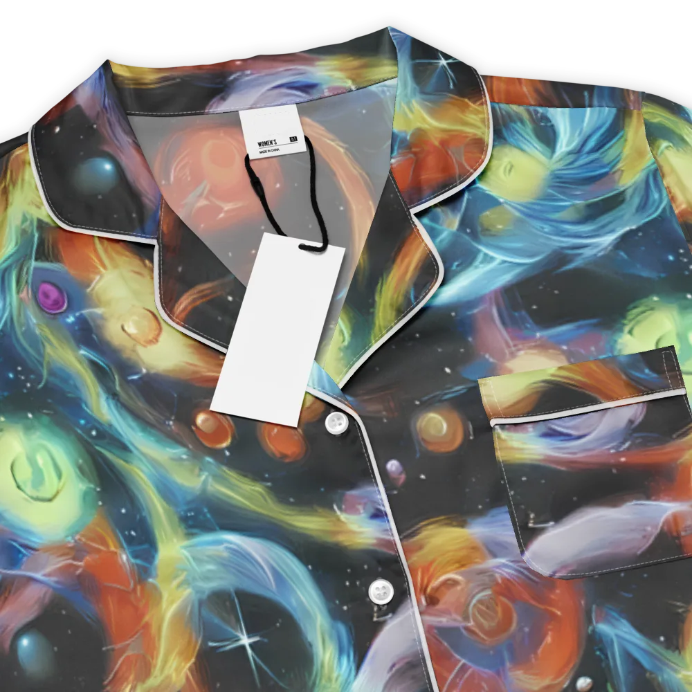 Stellar Tides on Women's Short Sleeve Pajama Top — Product details