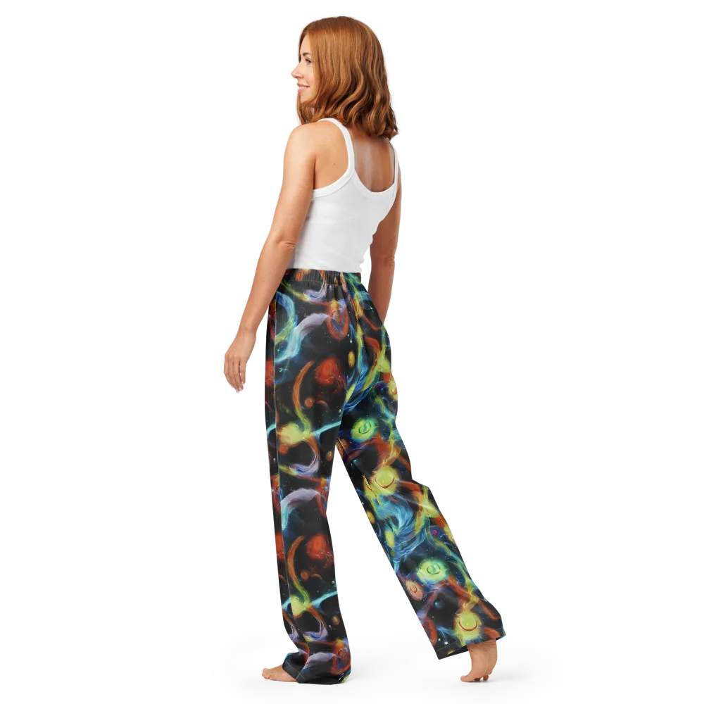 Stellar Tides on Women's Pajama Pants — Back