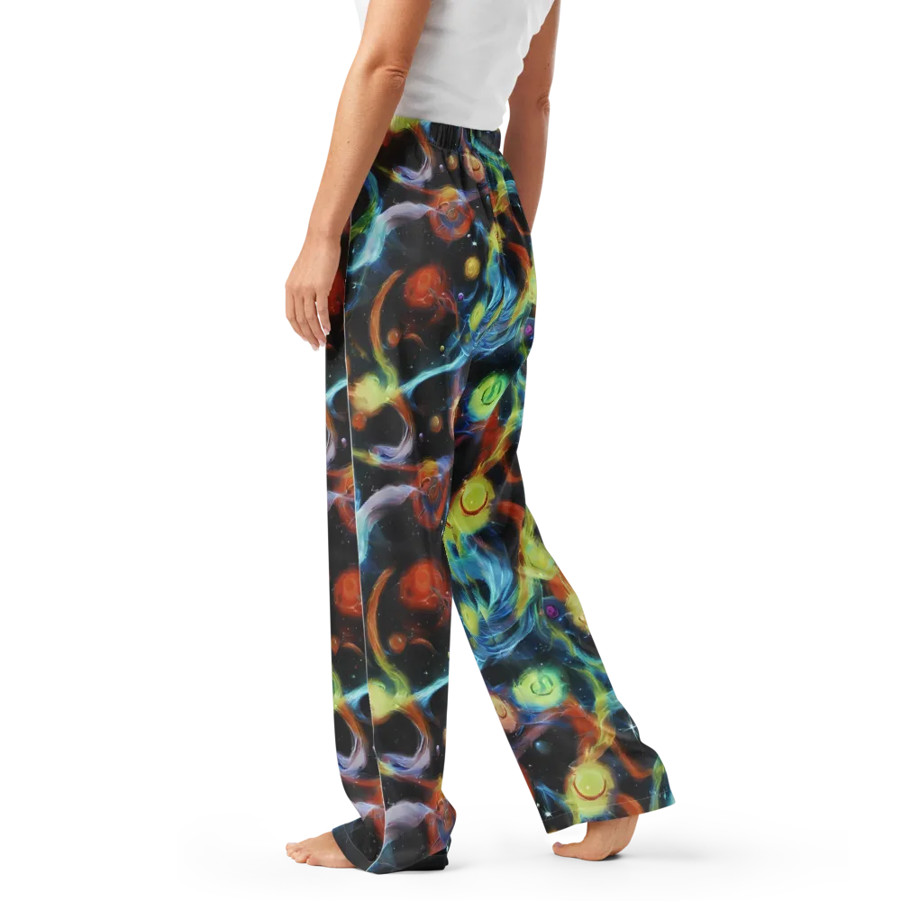Stellar Tides on Women's Pajama Pants — Left