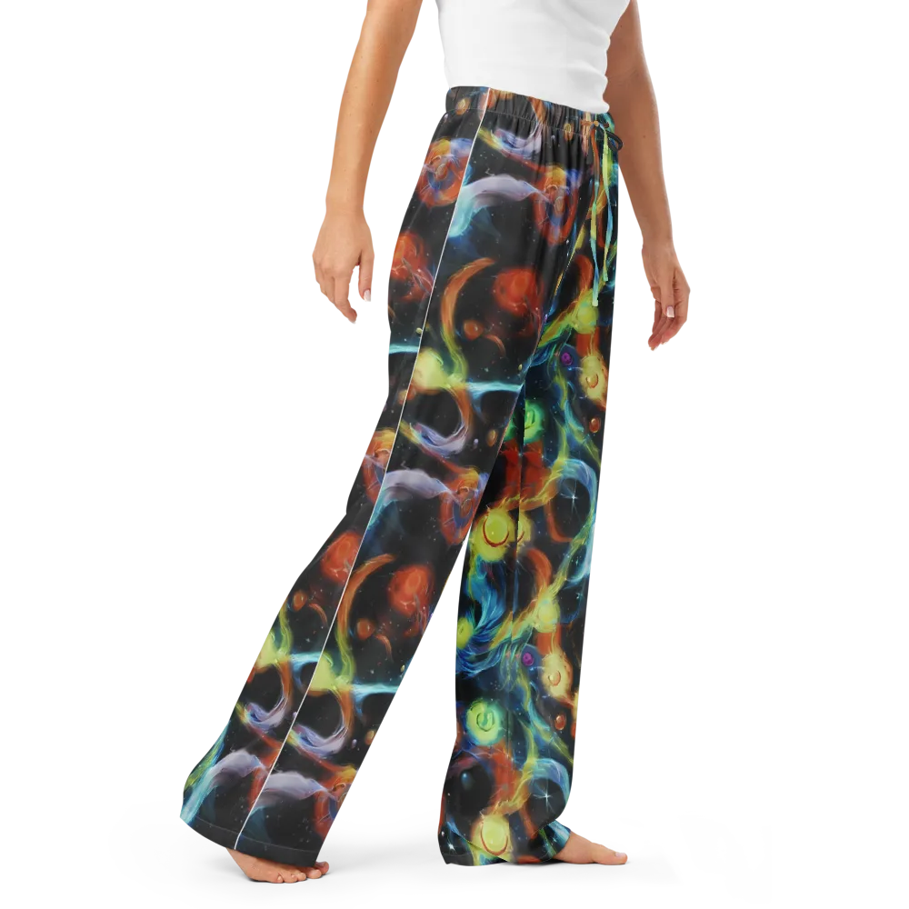 Stellar Tides on Women's Pajama Pants — Right Front