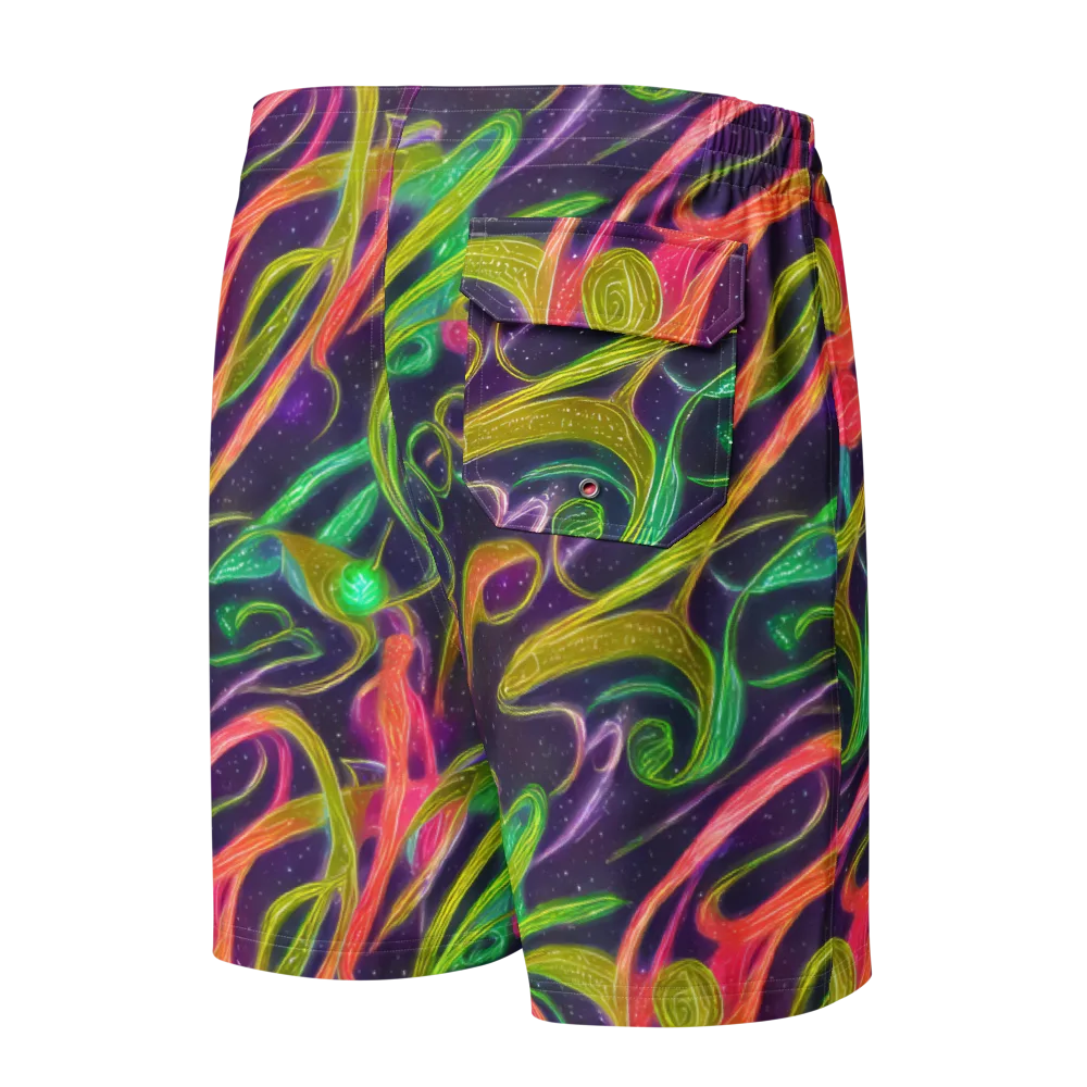 Starlight Serpent on Men's Board Shorts — Back