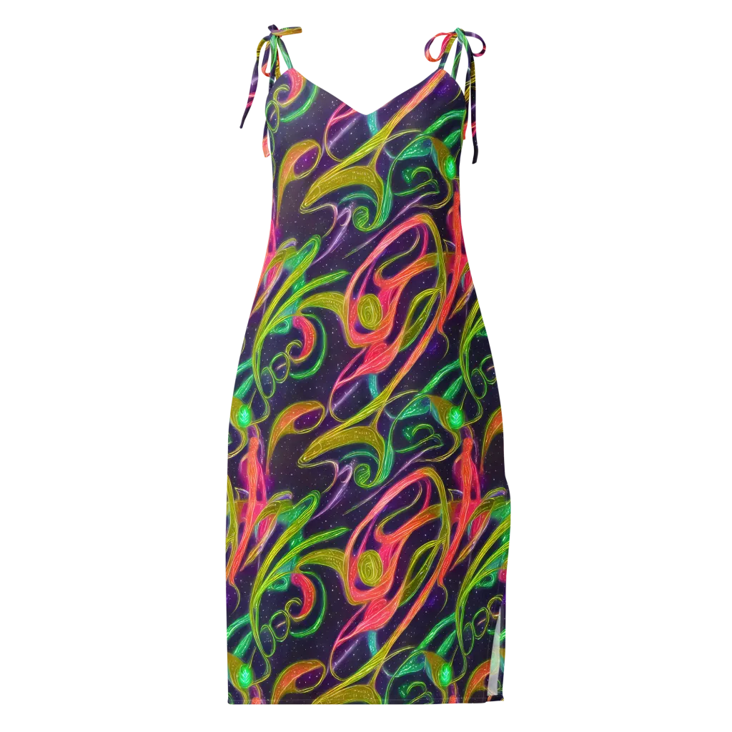 Starlight Serpent on Slip Dress — Front