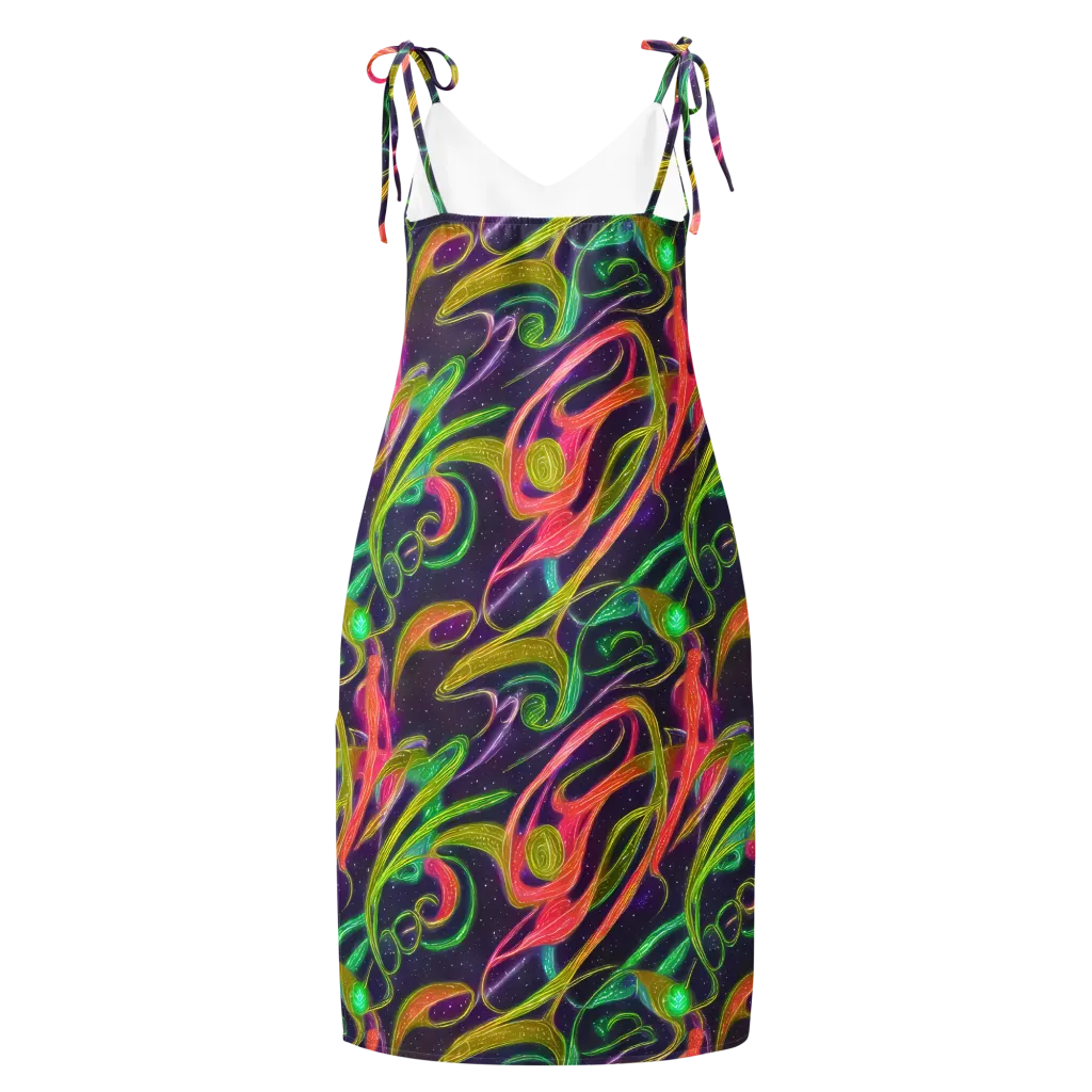 Starlight Serpent on Slip Dress — Back
