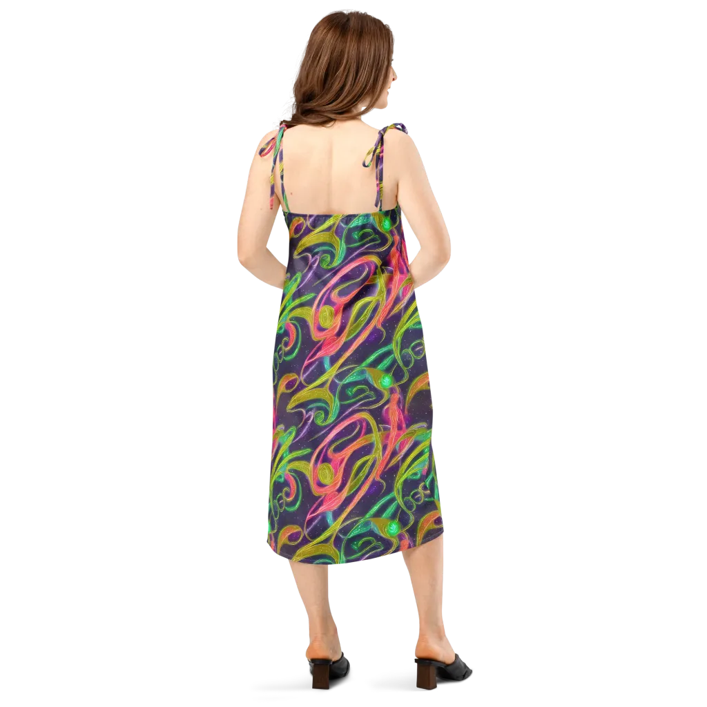 Starlight Serpent on Slip Dress — Back