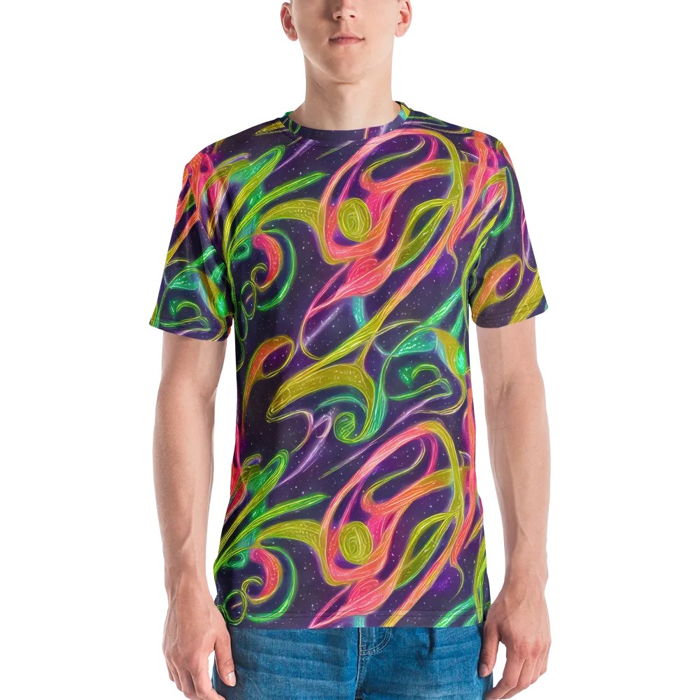 Starlight Serpent on Men's Crew Neck T-Shirt — Front