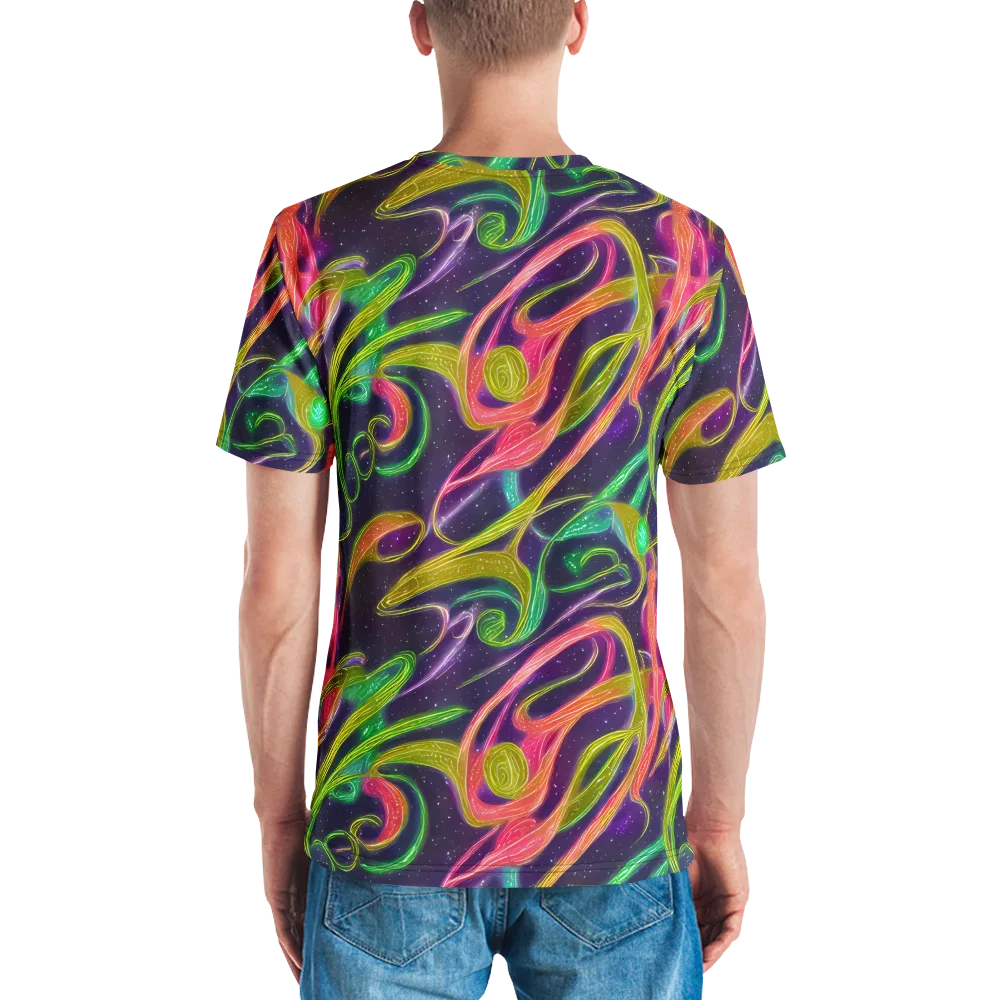 Starlight Serpent on Men's Crew Neck T-Shirt — Back