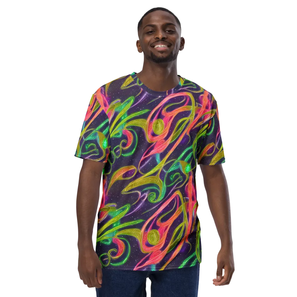 Starlight Serpent on Men's Crew Neck T-Shirt — Front