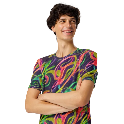 Starlight Serpent on a Men's Crew Neck T-Shirt