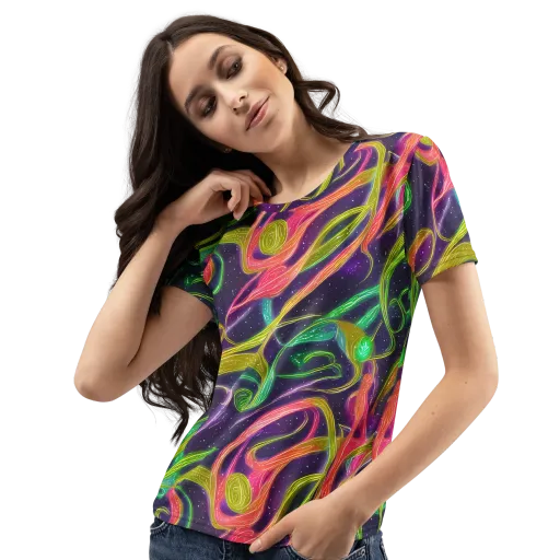 Starlight Serpent on a Women's Crew Neck T-Shirt