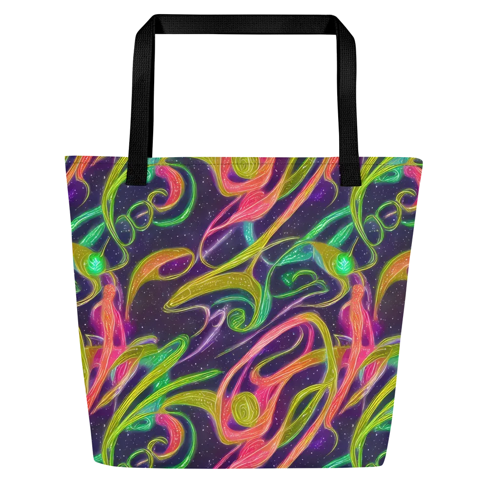 Starlight Serpent on Large Tote Bag W/ Pocket — Front