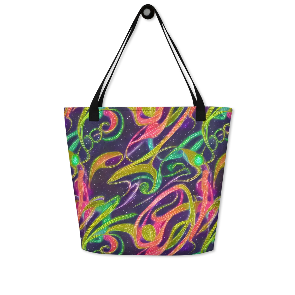 Starlight Serpent on Large Tote Bag W/ Pocket — Front
