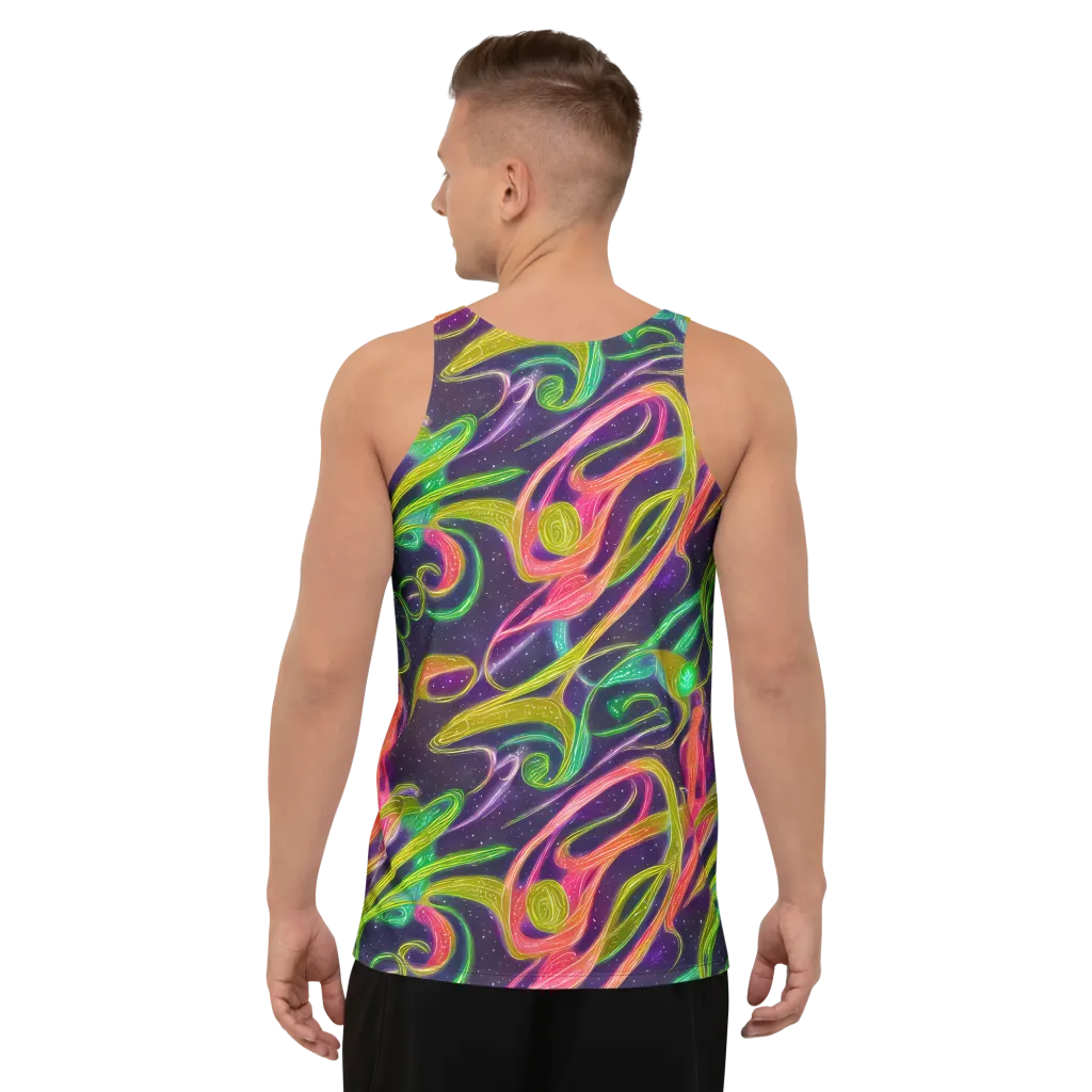 Starlight Serpent on Men's Tank Top — Back