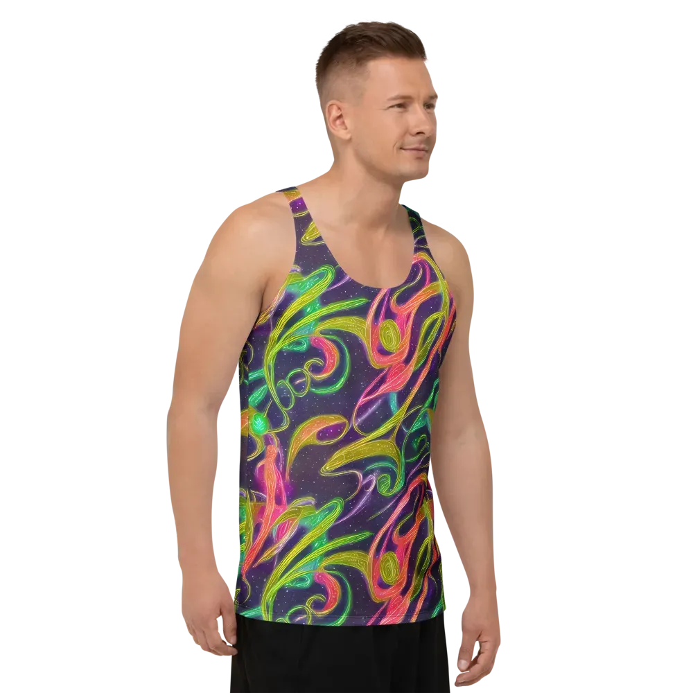 Starlight Serpent on Men's Tank Top — Right Front