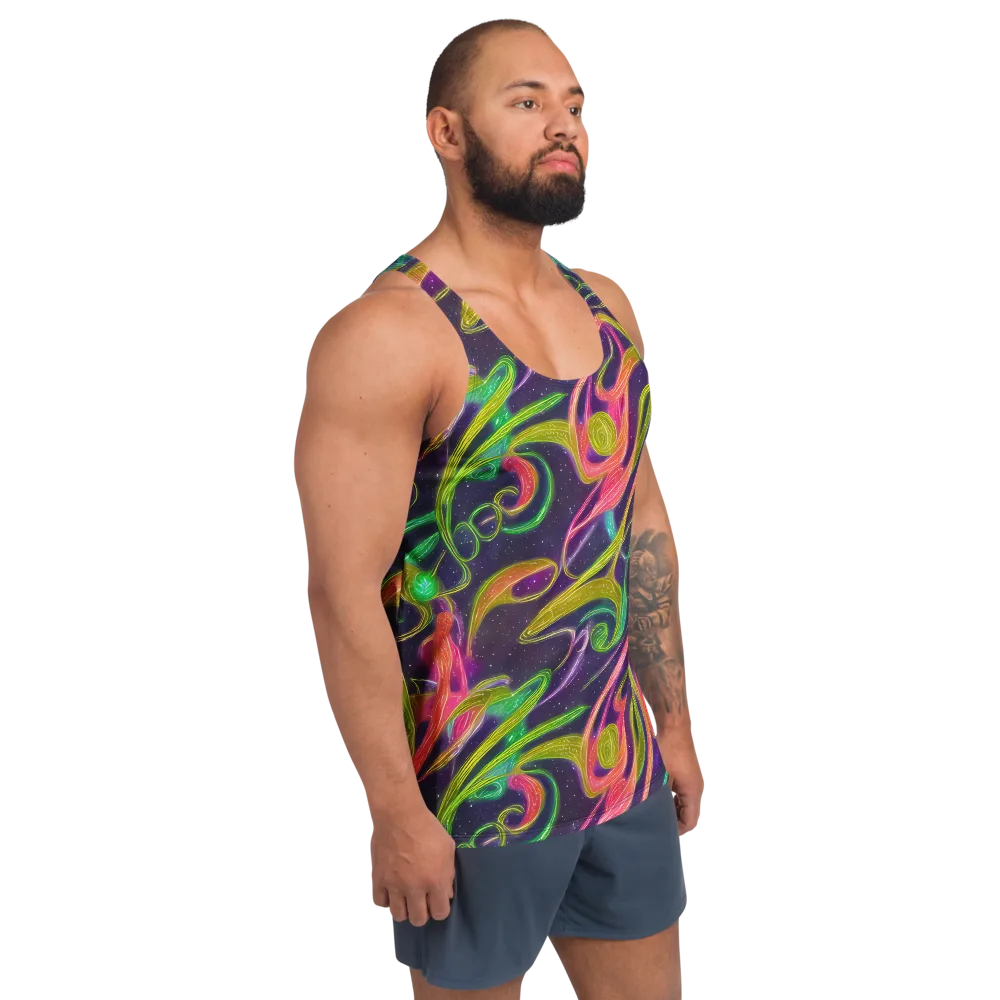 Starlight Serpent on Men's Tank Top — Right Front