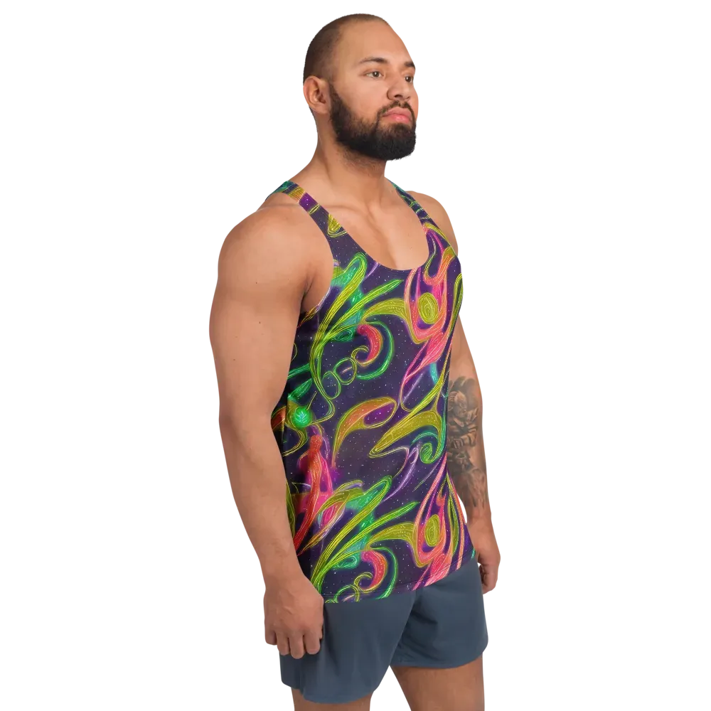 Starlight Serpent on Men's Tank Top — Right Front