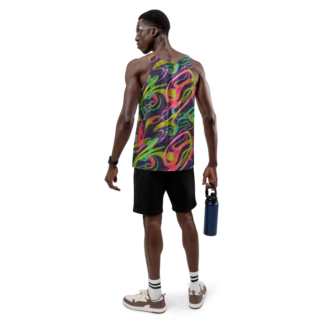 Starlight Serpent on Men's Tank Top — Back